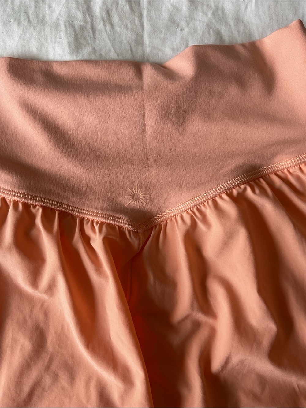 Offline by Aerie Pleated Peach Athletic Skort-Shorts with High Waist - Picture 4 of 5